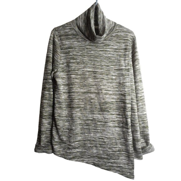 Lightweight  Green Turtleneck Nursing Sweater Sz XL Maternity Breast Feeding Top - Picture 1 of 6